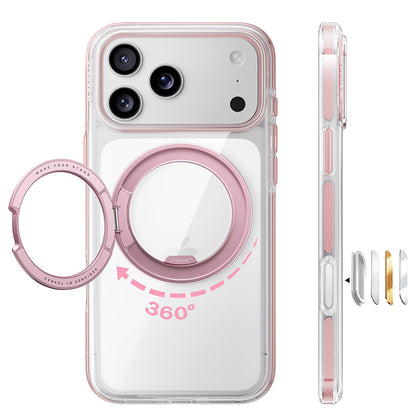 Husa MagSafe pentru Apple iPhone 18 Pro Max / 17 Pro Max, Torras, Ostand O3 Light, Roz