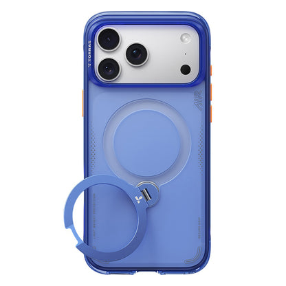 Husa MagSafe pentru Apple iPhone 18 Pro Max / 17 Pro Max, Torras, Ostand Q3 Air, Bleu
