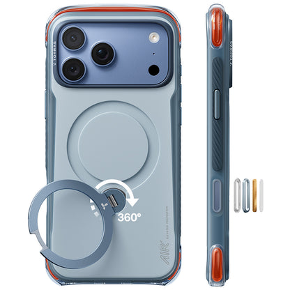 Husa MagSafe pentru Apple iPhone 18 Pro Max / 17 Pro Max, Torras, Ostand Q3 Air Pro, Bleu