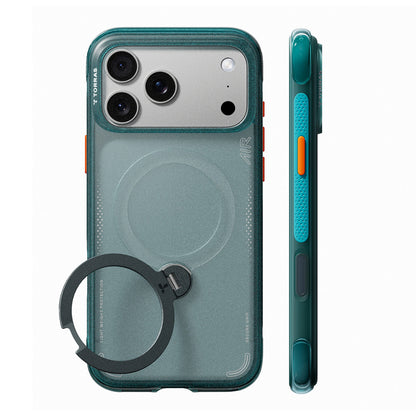 Husa MagSafe pentru Apple iPhone 18 Pro Max / 17 Pro Max, Torras, Ostand Q3 Air, Verde