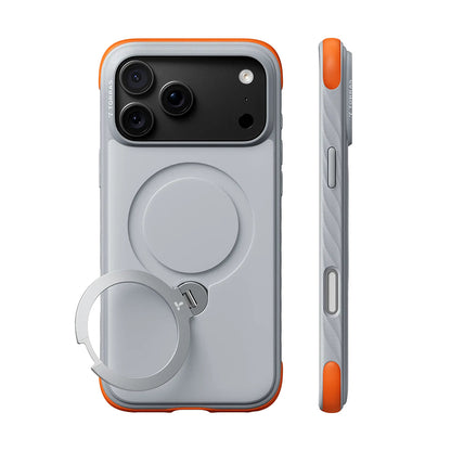 Husa MagSafe pentru Apple iPhone 18 Pro Max / 17 Pro Max, Torras, Ostand Q3 Rugged, Alba