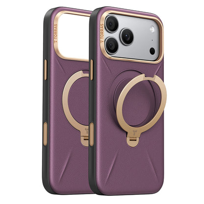 Husa MagSafe pentru Apple iPhone 18 Pro Max / 17 Pro Max, Torras, QPRO Leather, Mov
