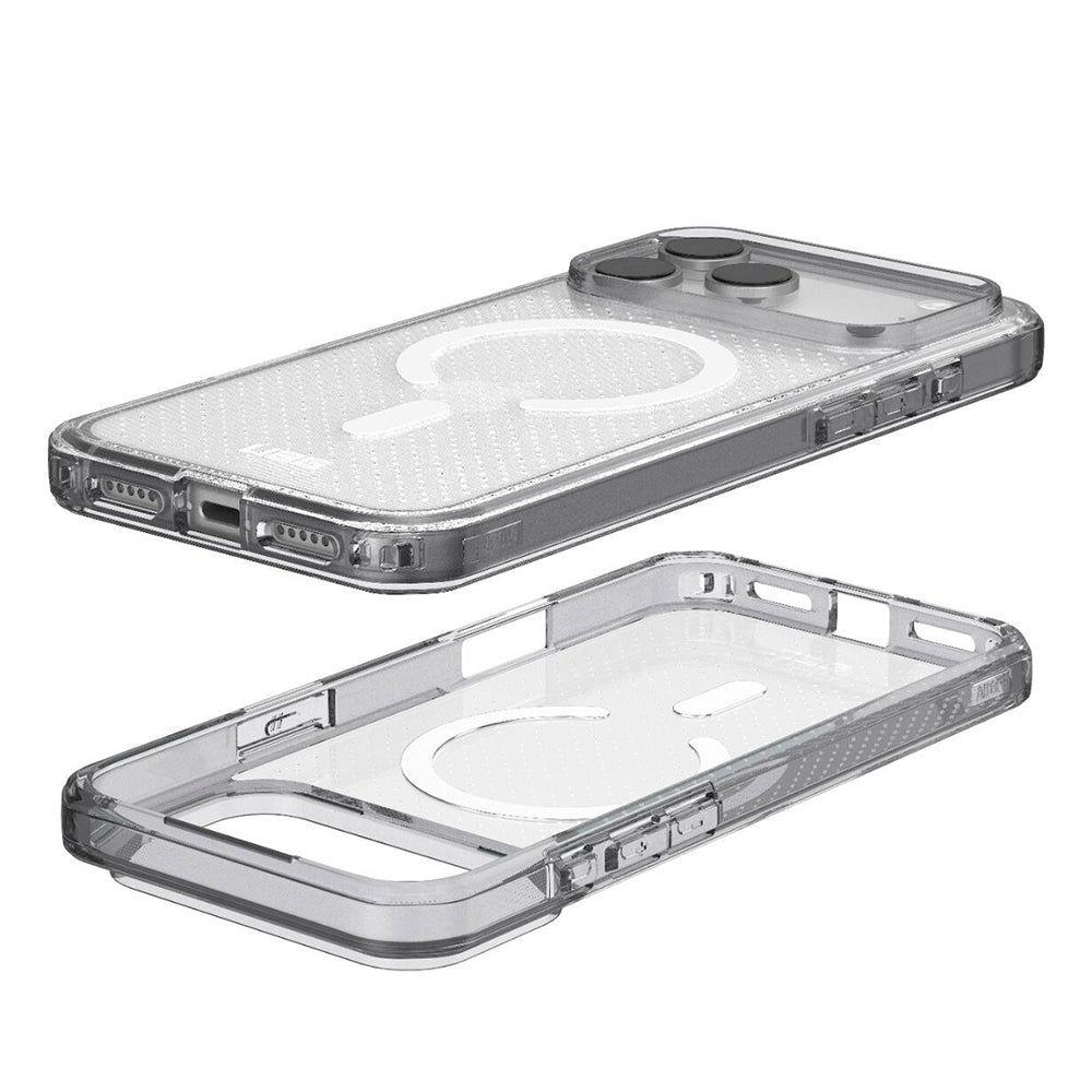 Husa MagSafe pentru Apple iPhone 18 Pro Max / 17 Pro Max, Urban Armor Gear, Dot, Argintie