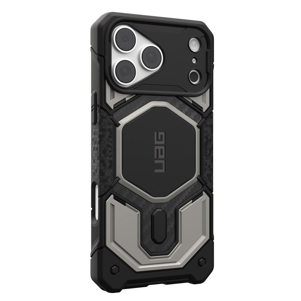 Husa MagSafe pentru Apple iPhone 18 Pro Max / 17 Pro Max, Urban Armor Gear, Monarch Pro, Gri