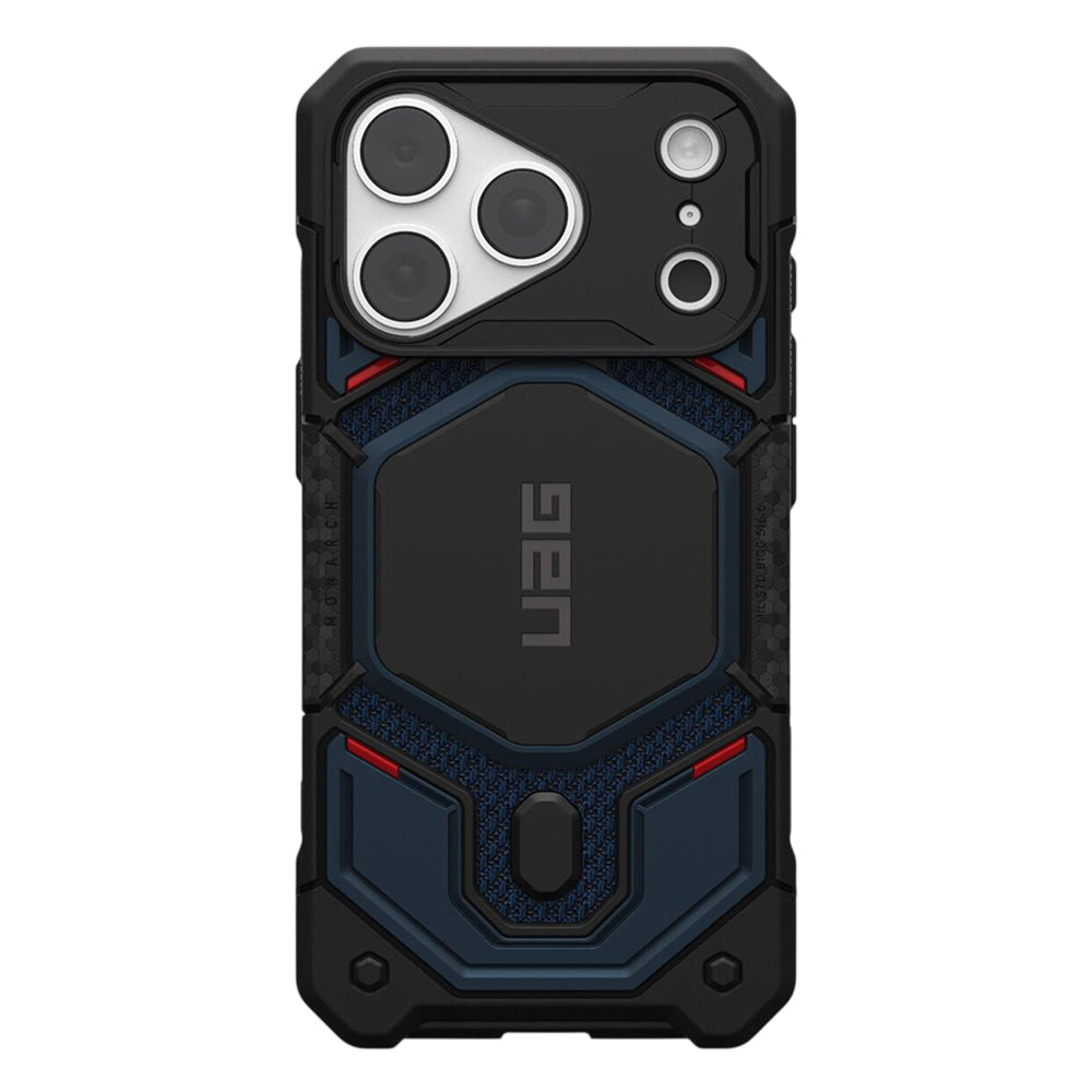 Husa MagSafe pentru Apple iPhone 18 Pro Max / 17 Pro Max, Urban Armor Gear, Monarch Pro Kevlar, Bleumarin