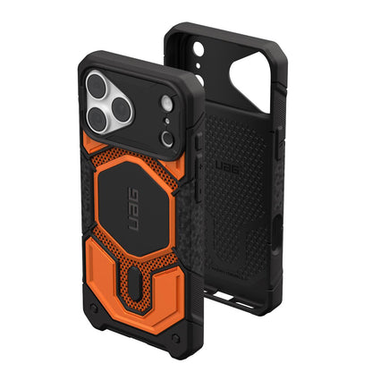 Husa MagSafe pentru Apple iPhone 18 Pro Max / 17 Pro Max, Urban Armor Gear, Monarch Pro Kevlar, Portocalie