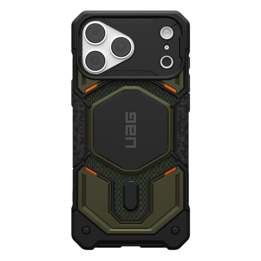 Husa MagSafe pentru Apple iPhone 18 Pro Max / 17 Pro Max, Urban Armor Gear, Monarch Pro Kevlar, Verde