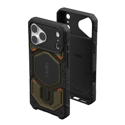 Husa MagSafe pentru Apple iPhone 18 Pro Max / 17 Pro Max, Urban Armor Gear, Monarch Pro Kevlar, Verde