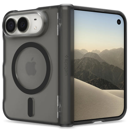 Husa MagSafe pentru Apple iPhone Duo, Spigen, Ultra Hybrid Pro, Neagra Satinata ACS11689