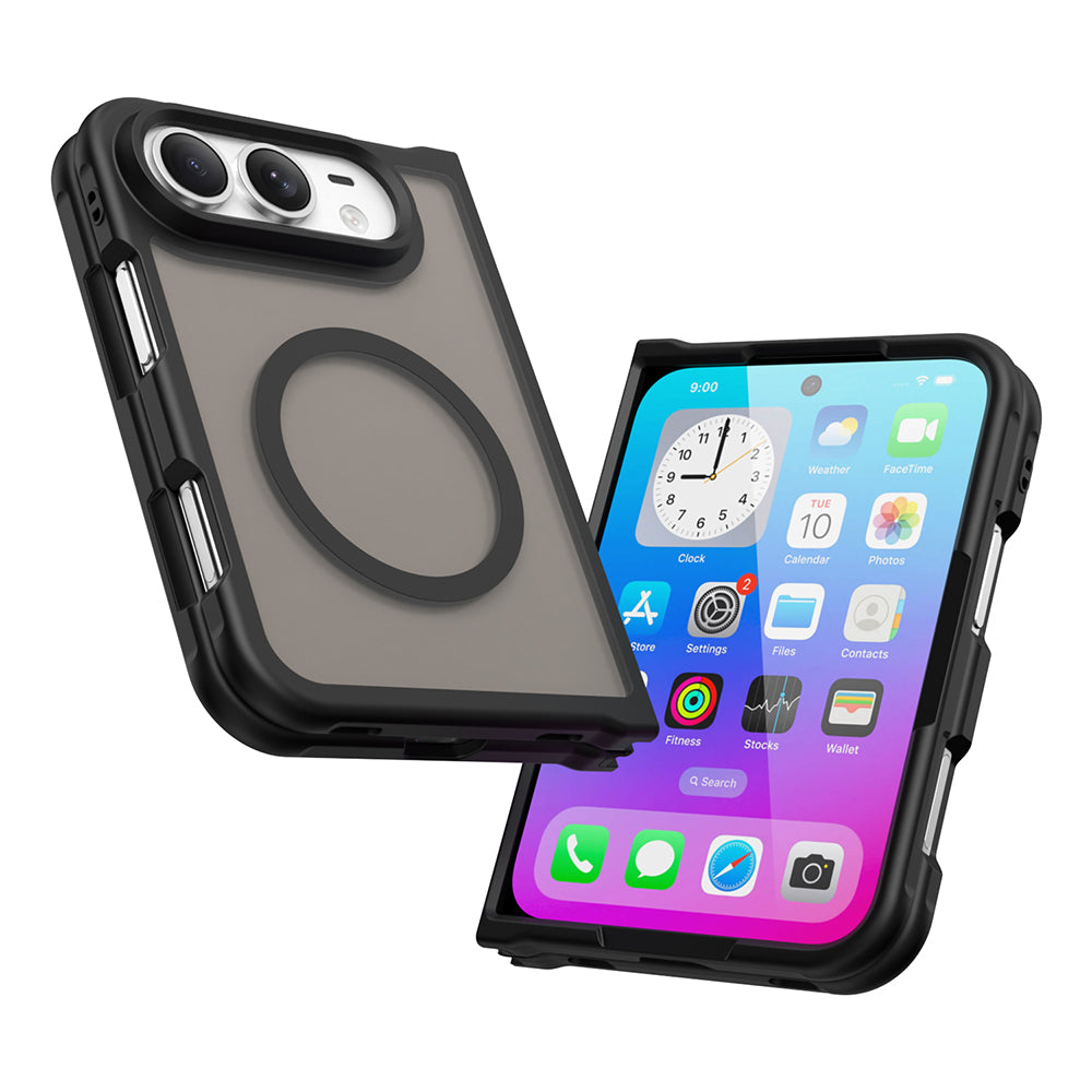 Husa MagSafe pentru Apple iPhone Duo, Techsuit, HaloFrost II, Neagra