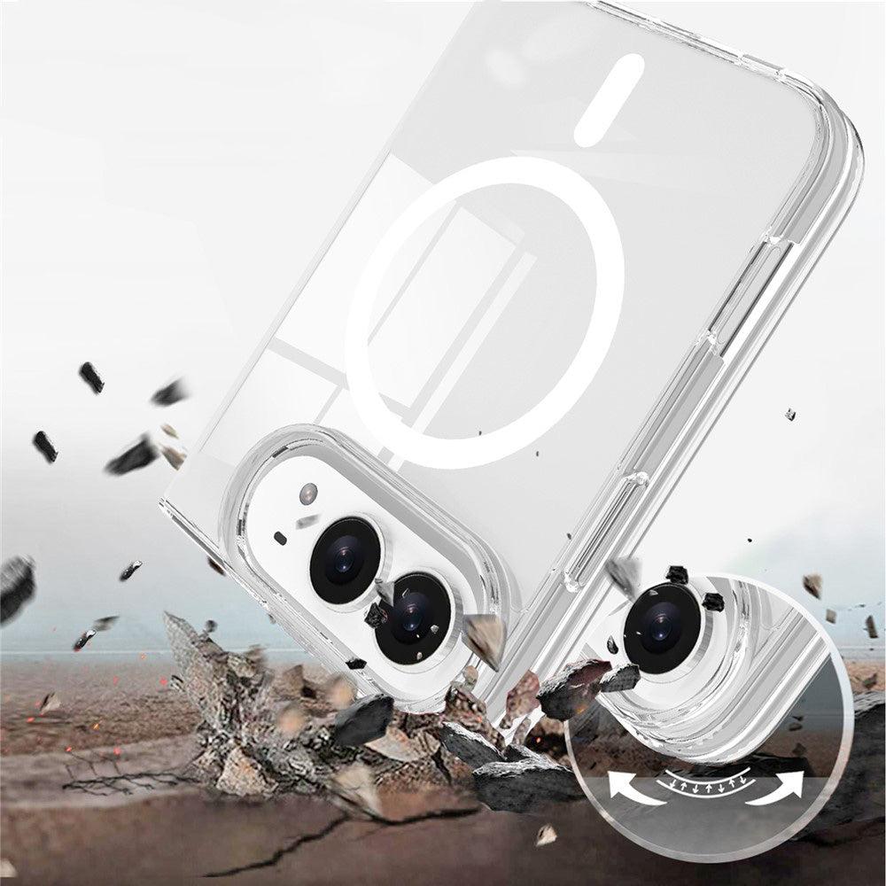 Husa MagSafe pentru Apple iPhone Duo, Techsuit, Pro, Transparenta