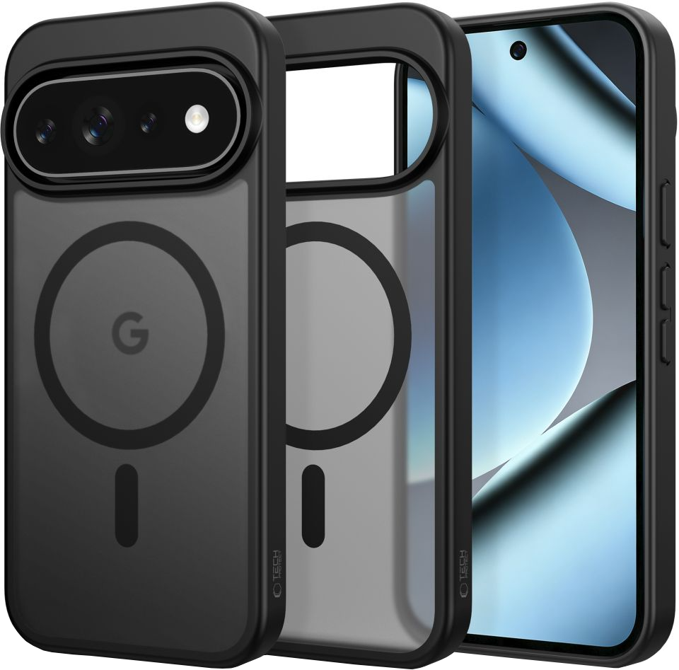 Husa MagSafe pentru Google Pixel 11 Pro XL / 10 Pro XL / 9 Pro XL, Tech-Protect, Magmat, Neagra Mata