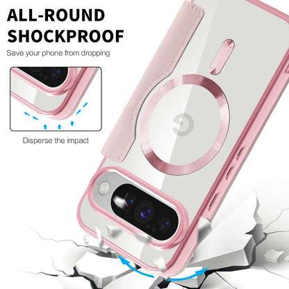 Husa MagSafe pentru Google Pixel 10 Pro XL, Techsuit, SmartMag Book, Roz