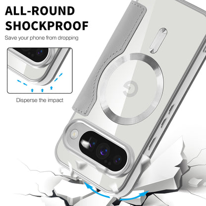 Husa MagSafe pentru Google Pixel 10 Pro / 10, Techsuit, SmartMag Book, Gri