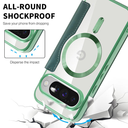 Husa MagSafe pentru Google Pixel 10 Pro / 10, Techsuit, SmartMag Book, Verde