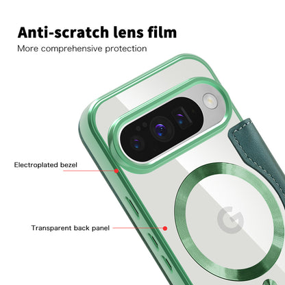 Husa MagSafe pentru Google Pixel 10 Pro XL, Techsuit, SmartMag Book, Verde