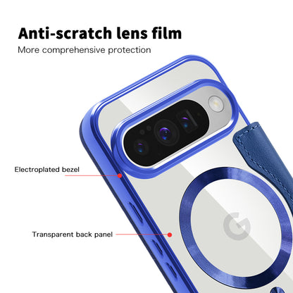 Husa MagSafe pentru Google Pixel 10 Pro / 10, Techsuit, SmartMag Book, Albastra
