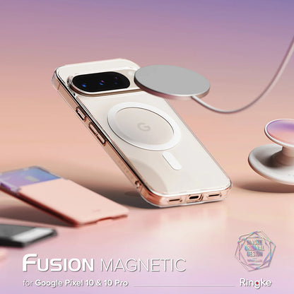 Husa MagSafe pentru Google Pixel 10 Pro / 10, Ringke, Fusion, Transparenta