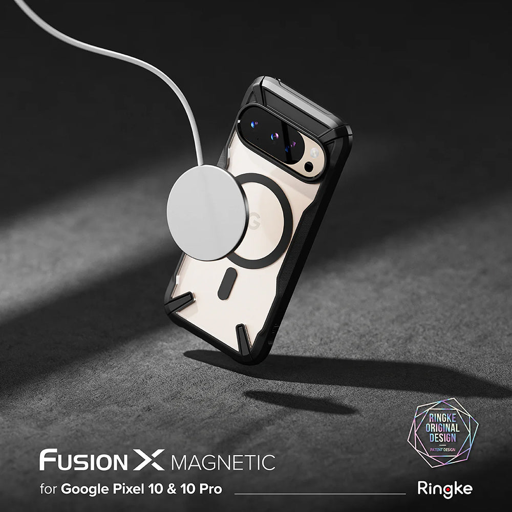 Husa MagSafe pentru Google Pixel 10 Pro / 10, Ringke, Fusion X, Neagra