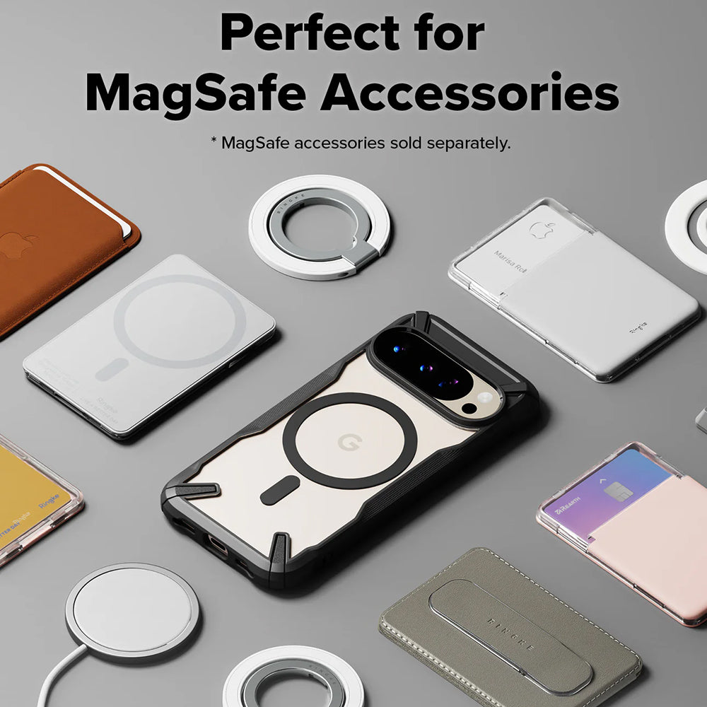 Husa MagSafe pentru Google Pixel 10 Pro / 10, Ringke, Fusion X, Neagra