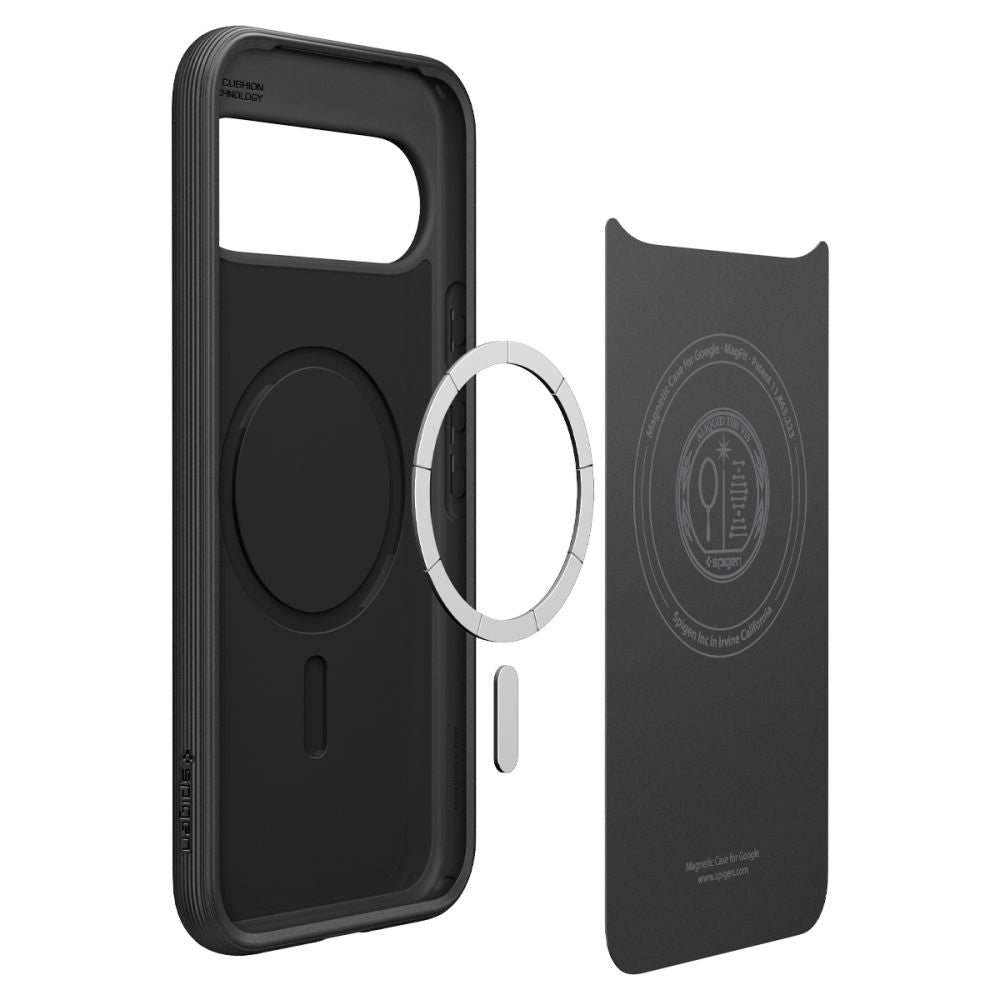 Husa MagSafe pentru Google Pixel 10 Pro / 10, Spigen, Caseology Parallax, Neagra Mata ACS09708