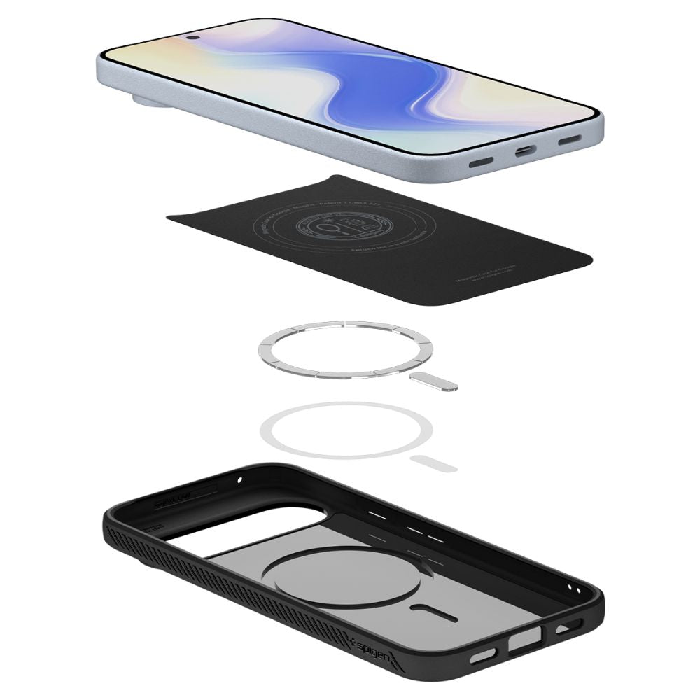 Husa MagSafe pentru Google Pixel 10 Pro / 10, Spigen, Liquid Air, Neagra Mata ACS09695