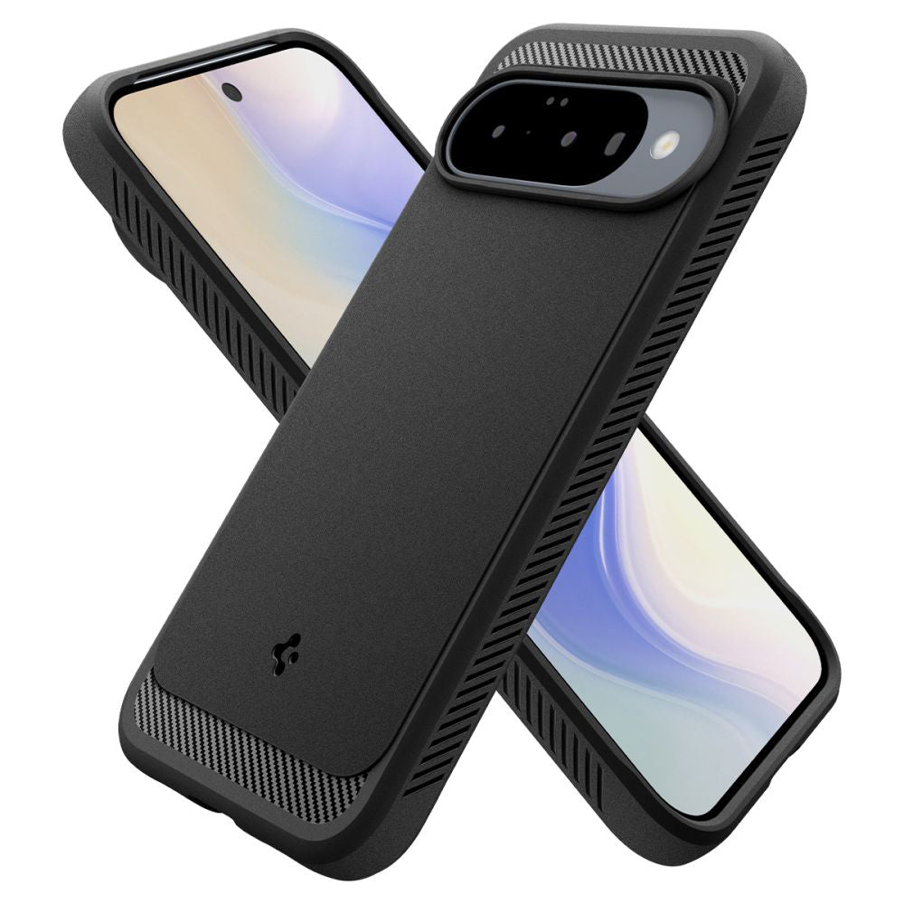 Husa MagSafe pentru Google Pixel 10 Pro / 10, Spigen, Rugged Armor, Neagra Mata ACS09698