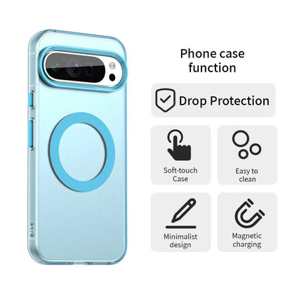 Husa MagSafe pentru Google Pixel 10 Pro / 10, Techsuit, CandyCase, Albastra