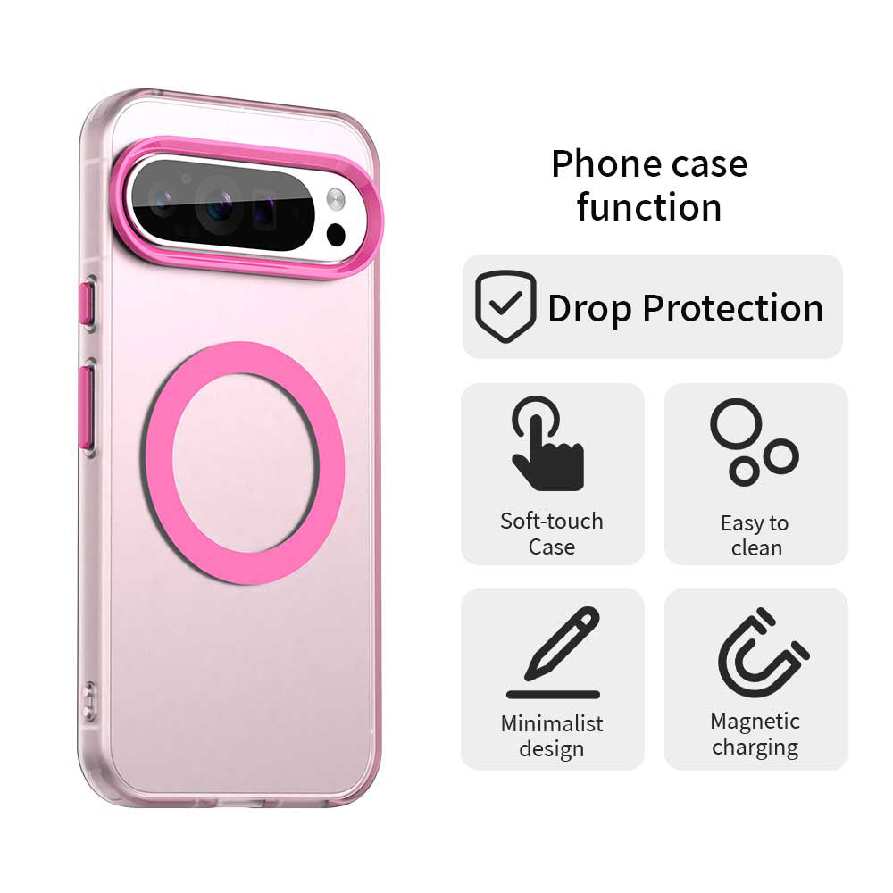 Husa MagSafe pentru Google Pixel 10 Pro / 10, Techsuit, CandyCase, Roz
