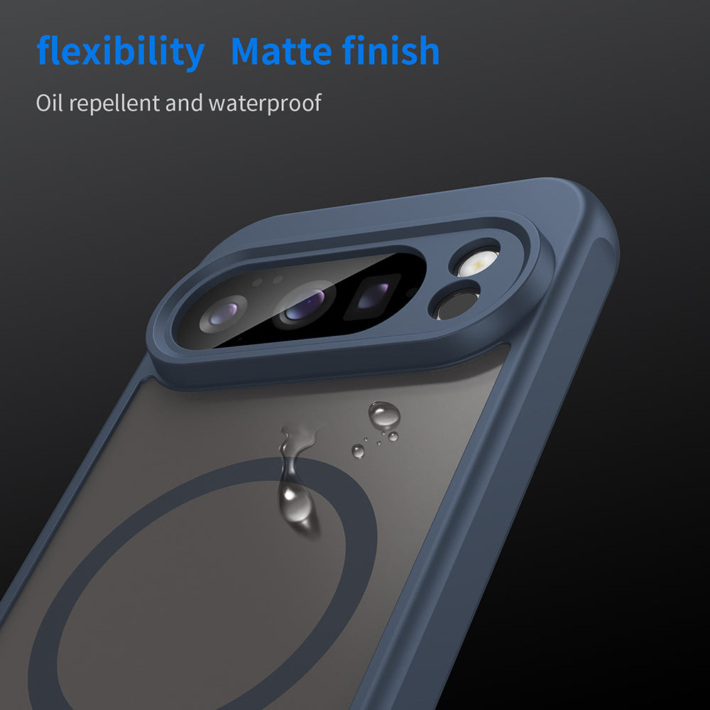 Husa MagSafe pentru Google Pixel 10 Pro, Techsuit, HaloFrost II, Bleumarin