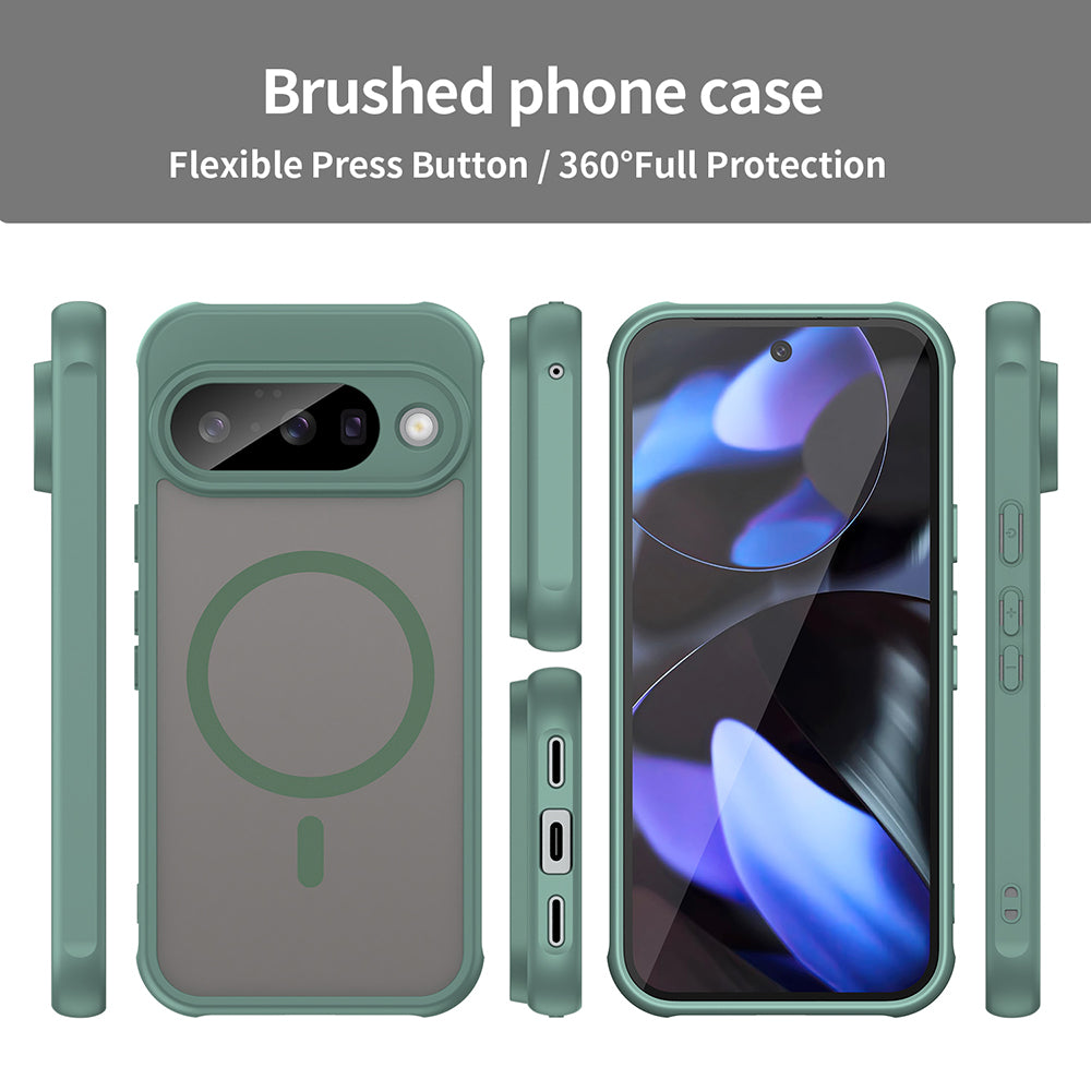 Husa MagSafe pentru Google Pixel 10 Pro, Techsuit, HaloFrost II, Verde