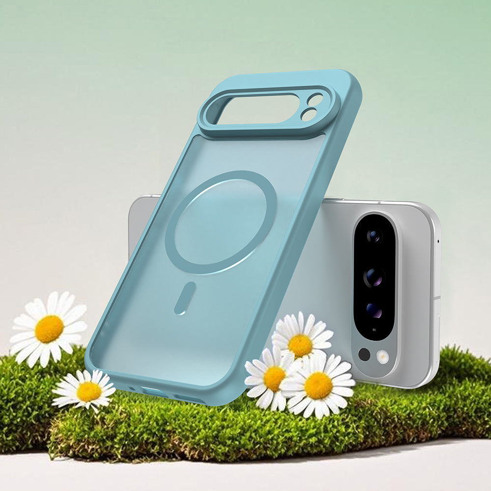 Husa MagSafe pentru Google Pixel 10 Pro, Techsuit, HaloFrost II, Verde Deschis