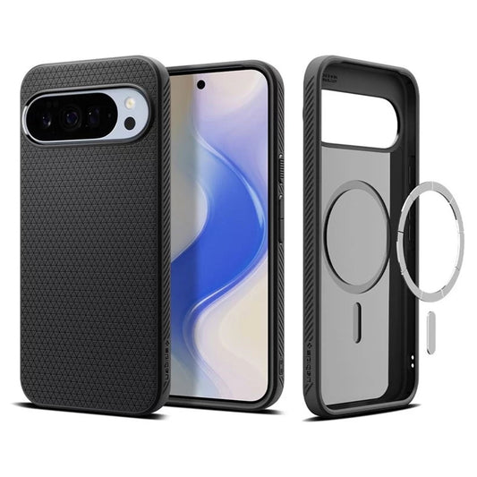 Husa MagSafe pentru Google Pixel 10 Pro XL, Spigen, Liquid Air, Neagra Mata ACS09718
