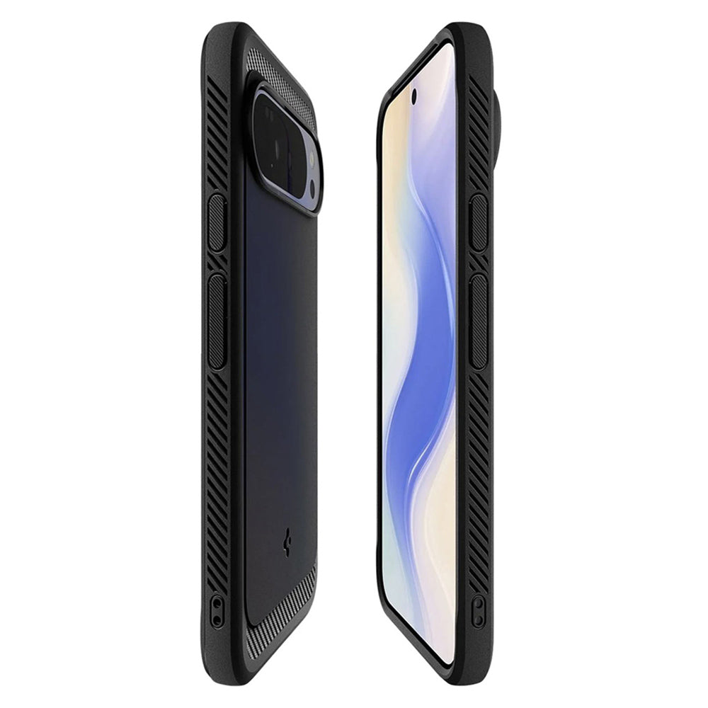 Husa MagSafe pentru Google Pixel 10 Pro XL, Spigen, Rugged Armor, Neagra Mata ACS09721