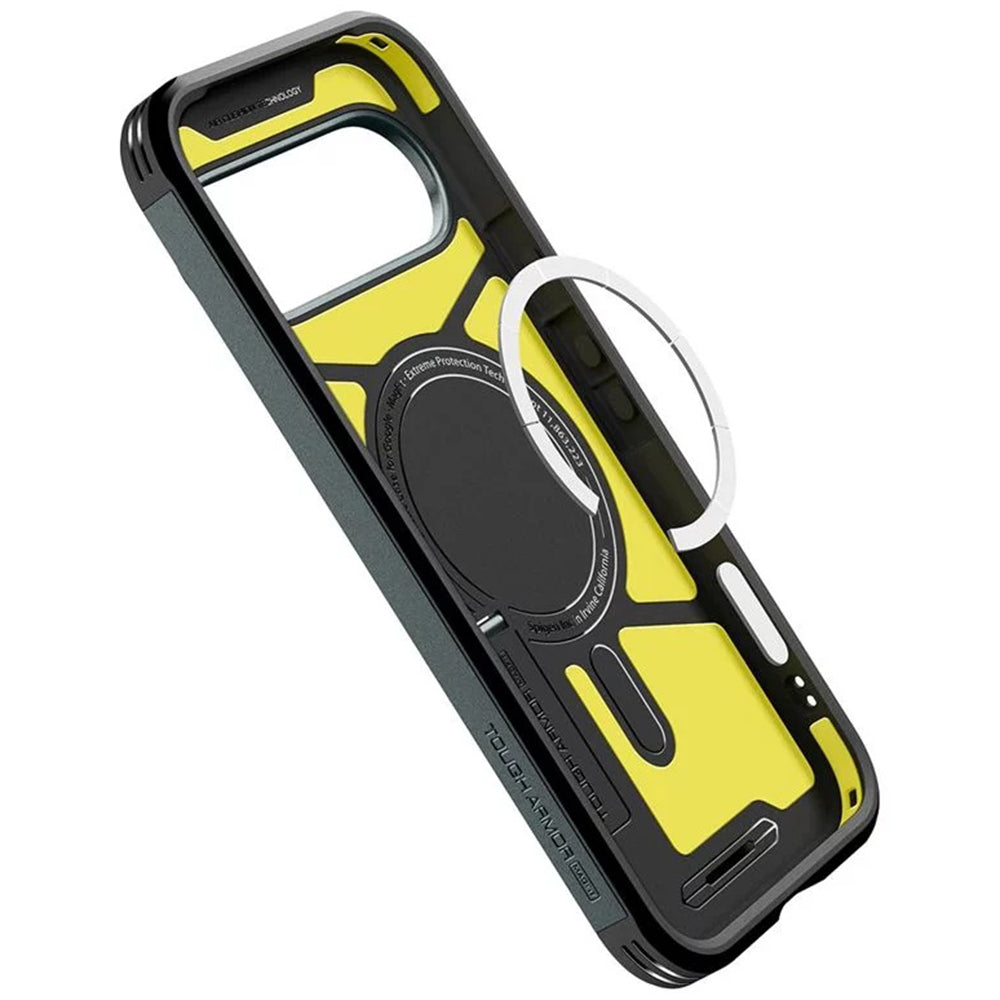 Husa MagSafe pentru Google Pixel 10 Pro XL, Spigen, Tough Armor, Verde ACS09730