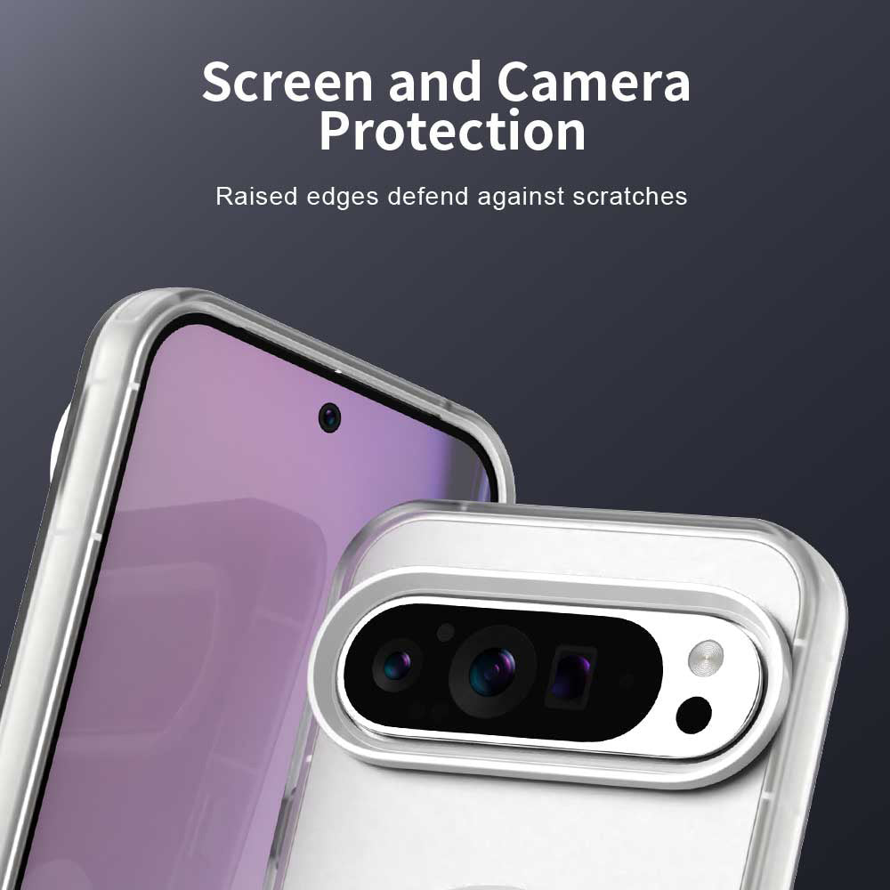 Husa MagSafe pentru Google Pixel 10 Pro XL, Techsuit, CandyCase, Alba