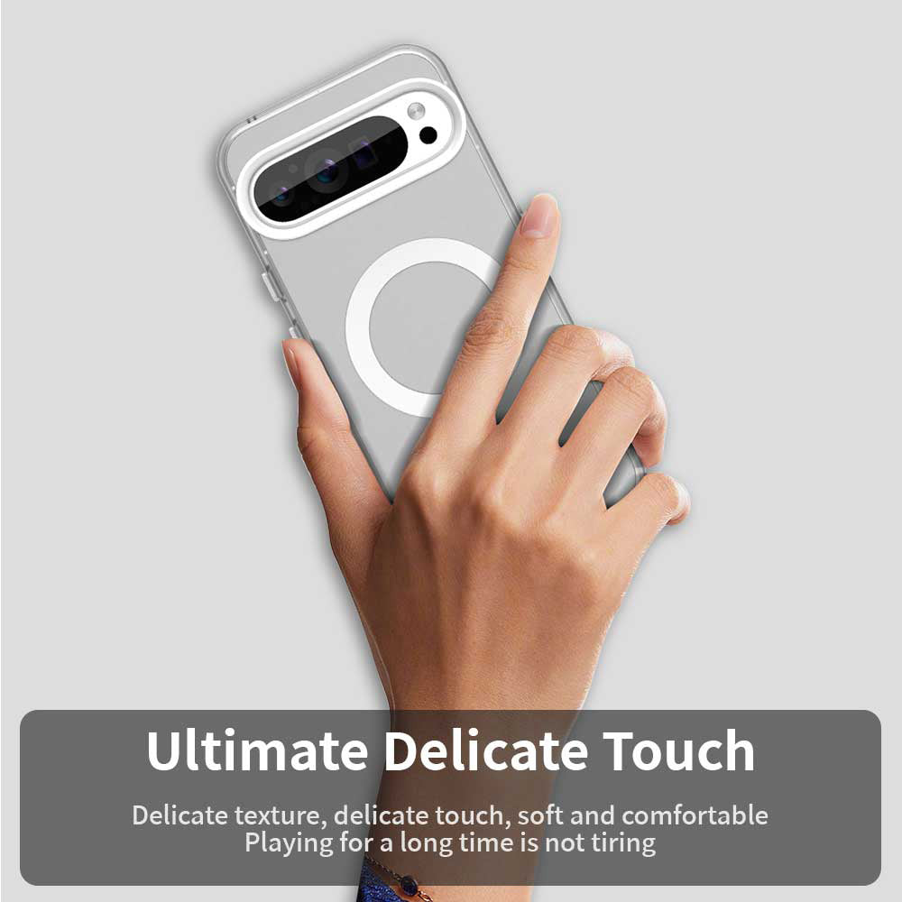 Husa MagSafe pentru Google Pixel 10 Pro XL, Techsuit, CandyCase, Alba