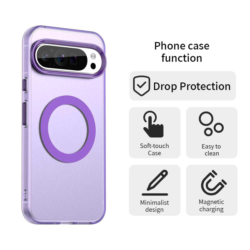 Husa MagSafe pentru Google Pixel 10 Pro XL, Techsuit, CandyCase, Mov