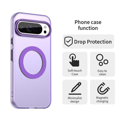 Husa MagSafe pentru Google Pixel 10 Pro XL, Techsuit, CandyCase, Mov
