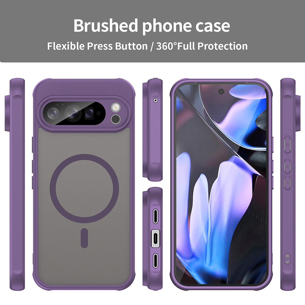 Husa MagSafe pentru Google Pixel 10 Pro XL, Techsuit, HaloFrost II, Mov