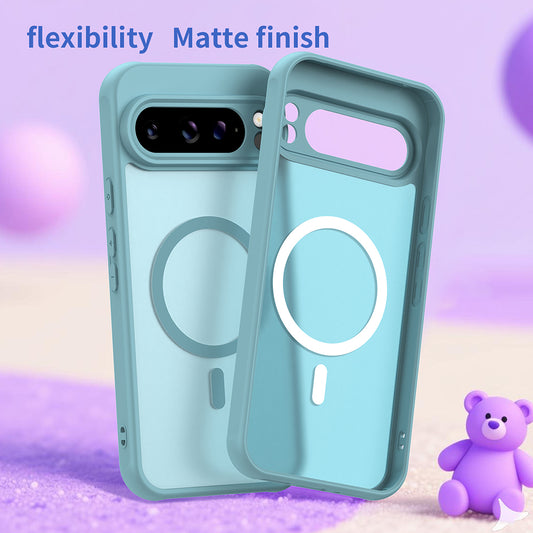 Husa MagSafe pentru Google Pixel 10 Pro XL, Techsuit, HaloFrost II, Verde Deschis