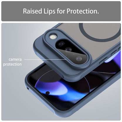 Husa MagSafe pentru Google Pixel 10, Techsuit, HaloFrost II, Bleumarin