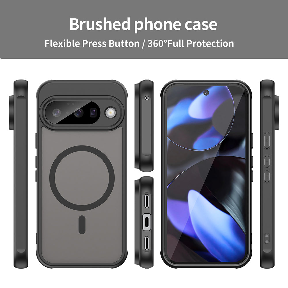 Husa MagSafe pentru Google Pixel 10, Techsuit, HaloFrost II, Neagra