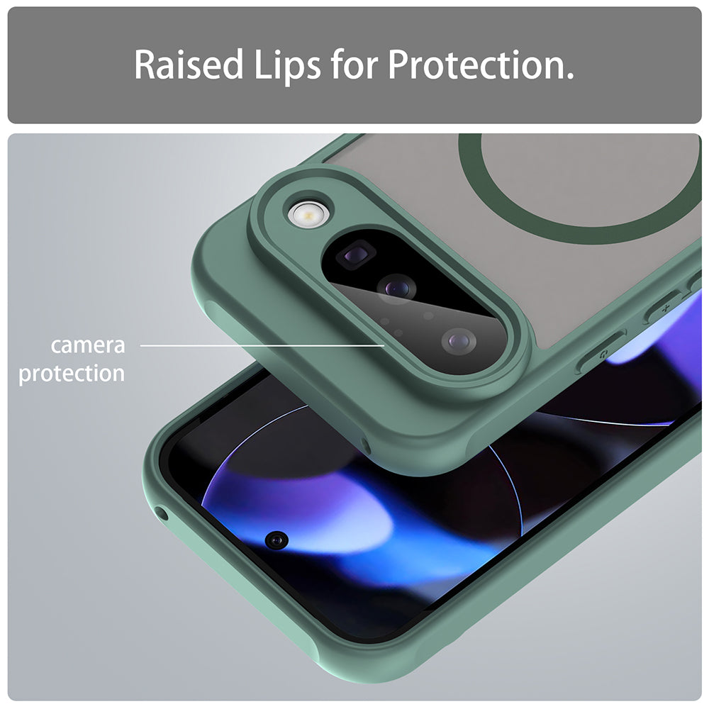 Husa MagSafe pentru Google Pixel 10, Techsuit, HaloFrost II, Verde
