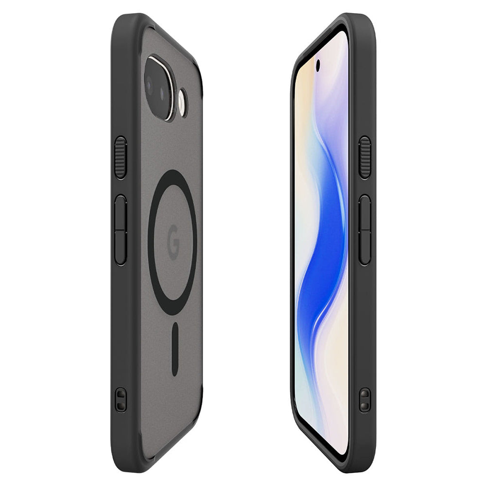 Husa MagSafe pentru Google Pixel 10a, Spigen, Ultra Hybrid, Neagra Satinata ACS11278
