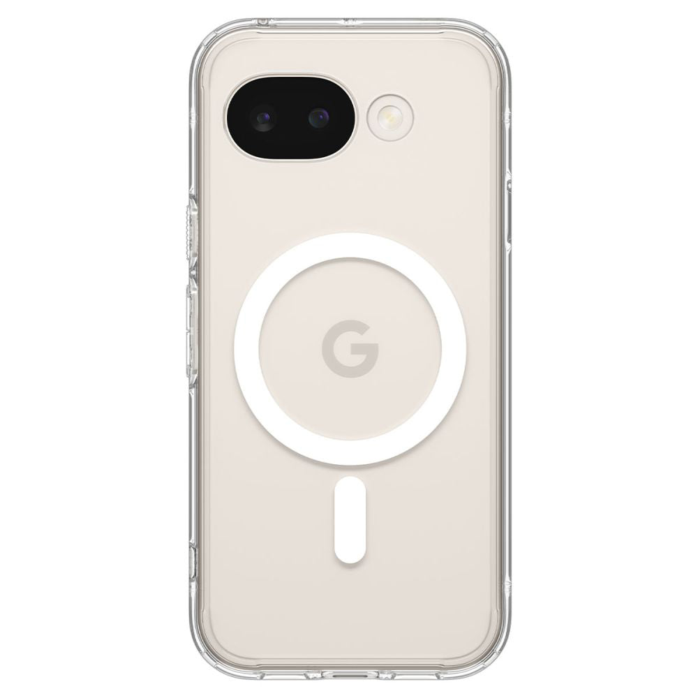 Husa MagSafe pentru Google Pixel 10a, Spigen, Ultra Hybrid, Transparenta Alba ACS11276
