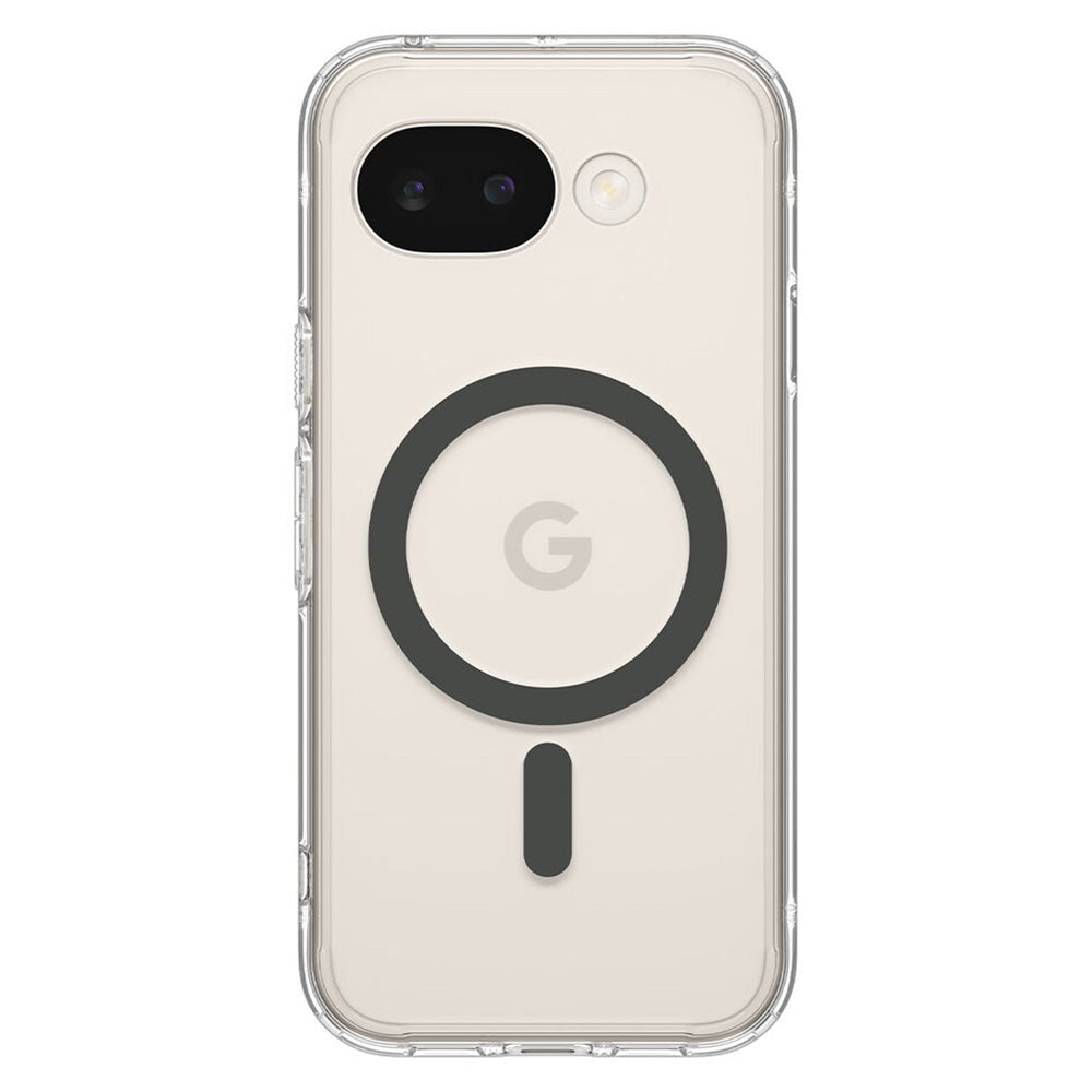 Husa MagSafe pentru Google Pixel 10a, Spigen, Ultra Hybrid, Transparenta Gri ACS11277