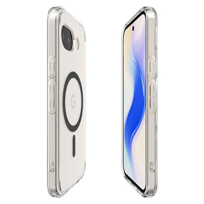 Husa MagSafe pentru Google Pixel 10a, Spigen, Ultra Hybrid, Transparenta Gri ACS11277