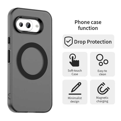 Husa MagSafe pentru Google Pixel 10a, Techsuit, CandyCase, Neagra