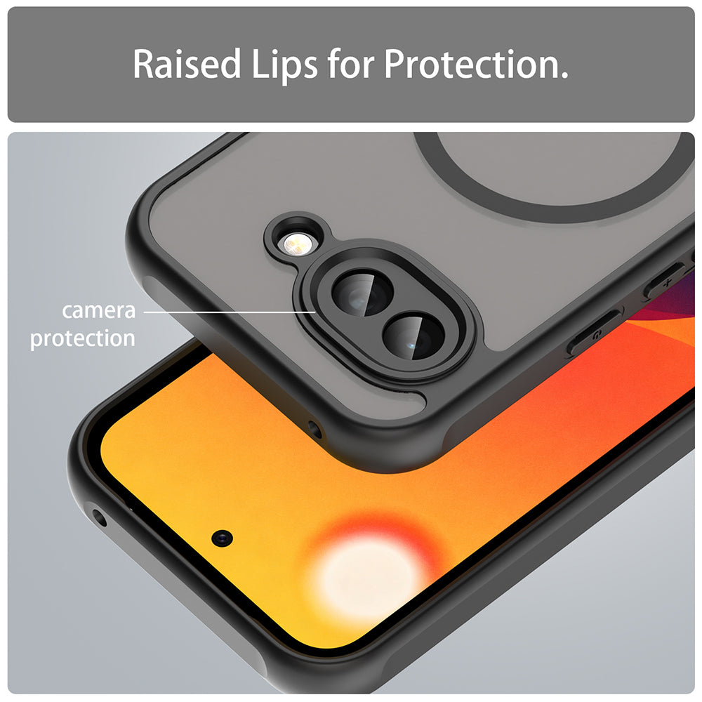 Husa MagSafe pentru Google Pixel 10a, Techsuit, HaloFrost II, Neagra